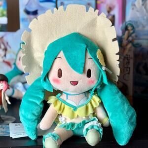 NWT SEGA Hastune Miku Conceptual Series Beach Dress & Hat ver. M Plush 11”